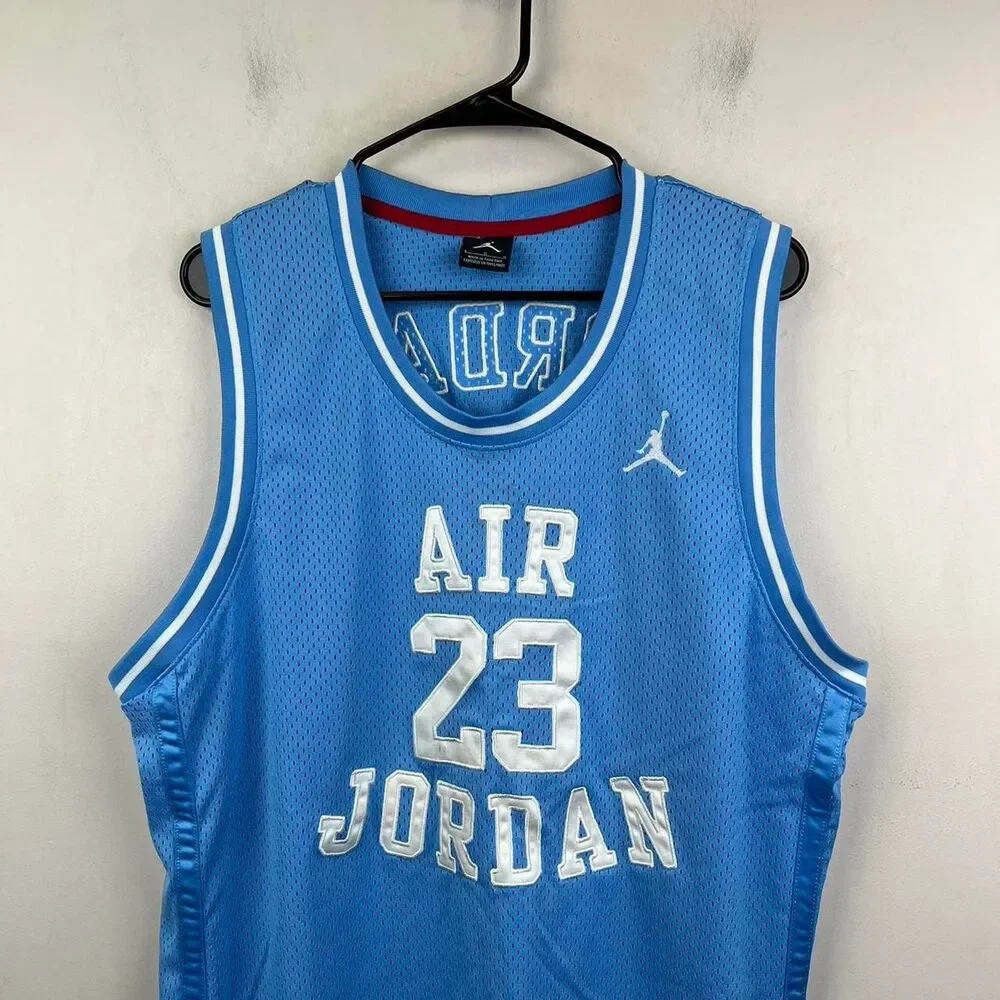 Air Jordan Blue Basketball Jersey Size L